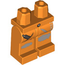 LEGO Orange Jawson Legs with File in Right Pocket and Stains on Both Knees (90990)