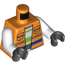 LEGO Orange Joker Henchman Minifig Torso (973 / 76382)
