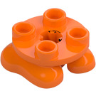 LEGO Orange Legs 2 x 2 with 2 Feet (66858)