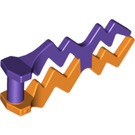 LEGO Orange Lightning Bolt with Marbled Purple (28555 / 59233)