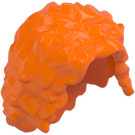 LEGO Oranje Lang Slordig Minifiguur Haar met midden scheiding (20595 / 37998)