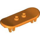 LEGO Oranje Minifig Skateboard met Vier Wiel Clips (42511 / 88422)