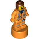 LEGO Orange Minifigur Statuette mit Emmet (12685 / 57692)