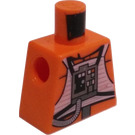LEGO Orange Minifig Torso without Arms with Rebel Pilot (973)