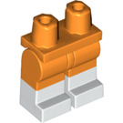 LEGO Orange Minifigure Hanches et jambes avec blanc Boots (3815 / 21019)