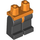 LEGO Orange Minifigur Hüften mit Schwarz Beine (73200 / 88584)