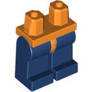 LEGO Oranje Minifiguur Heupen met Dark Blauw Poten (3815 / 73200)