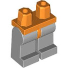 LEGO Oranje Minifiguur Heupen met Medium Stone Grijs Poten (73200 / 88584)