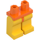 LEGO Orange Minifigur Hüften mit Gelb Beine (73200 / 88584)