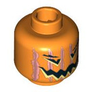 LEGO Orange Minifigure Jack O'Lantern Kopf (Sicherheitsbolzen) (3626 / 87386)
