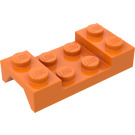 LEGO Oranje Spatbord Plaat 2 x 4 met Boog zonder opening (3788)