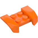 LEGO Orange Stänkskydd Platta 2 x 4 med Overhanging Headlights (44674)