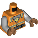 LEGO Orange Nanna Minifig Torse (973 / 76382)
