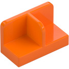 LEGO Orange Paneel 1 x 2 x 1 mit Dünn Central Divider und Abgerundete Ecken (18971 / 93095)