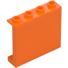 LEGO Naranja Panel 1 x 4 x 3 con soportes laterales, espigas huecas (35323 / 60581)