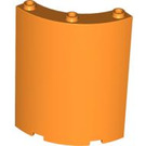 LEGO Orange Panel 4 x 4 x 6 Curved (30562 / 35276)