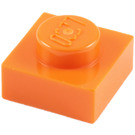 LEGO Oranje Plaat 1 x 1 (3024 / 30008)
