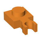 LEGO Orange assiette 1 x 1 avec Verticale Agrafe (Clip mince en U) (4085 / 60897)