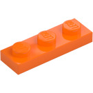 LEGO Oranje Plaat 1 x 3 (3623)