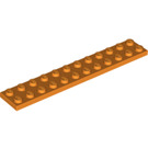 LEGO Orange assiette 2 x 12 (2445)
