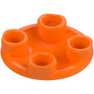 LEGO Orange Plate 2 x 2 Round with Rounded Bottom (2654 / 28558)