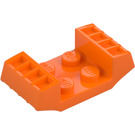 LEGO orange Plade 2 x 2 med Hævet Grilles (41862)