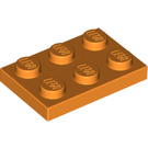 LEGO Orange Plate 2 x 3 (3021)