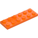 LEGO Oranje Plaat 2 x 6 (3795)