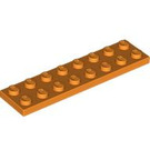 LEGO orange Plade 2 x 8 (3034)