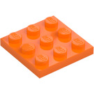 LEGO Orange Plate 3 x 3 (11212)