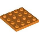 LEGO Oranje Plaat 4 x 4 (3031)