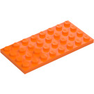 LEGO Orange Plate 4 x 8 (3035)