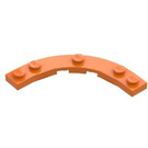 LEGO Oranje Plaat 5 x 5 Ronde Hoek (80015)