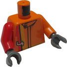 LEGO Orange Racer Driver, Scorcher Torso (973)