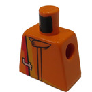 LEGO Orange Racer Driver, Scorcher Torso without Arms (973)