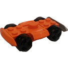 LEGO Orange Racers Chassis with Black Wheels (76544)