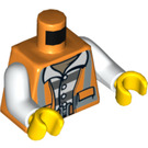 LEGO Oranje Robber Minifig Torso (973 / 76382)