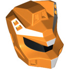 LEGO Orange Robot Head with Black Visor and White (12841)