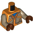 LEGO Orange Fusée Raccoon Minifig Torse (973 / 76382)