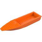 LEGO Orange Ship Hull 8 x 28 x 3 with Dark Stone Gray Top (92709 / 92710)