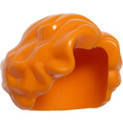 LEGO Orange Court Ondulé Cheveux avec séparation latérale (11256 / 34283)
