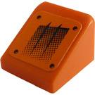 LEGO Orange Slope 1 x 1 (31°) with Black Air Vents (Right) Sticker (50746)