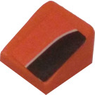 LEGO Orange Steigung 1 x 1 (31°) mit Schwarz Seite Stripe (Recht) Aufkleber (50746)