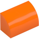 LEGO Orange Pente 1 x 2 Incurvé (37352 / 98030)