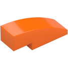 LEGO Naranja Con pendiente 1 x 3 Curvo (50950)