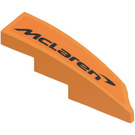LEGO Orange Pente 1 x 4 Angled La gauche avec ‘McLaren’ Autocollant (5415)