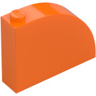 LEGO Orange Slope 1 x 4 x 3 Curved (65734)