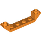 LEGO Oranje Helling 1 x 6 (45°) Dubbele Omgekeerd met Open Midden (52501)