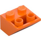 LEGO Orange Pente 2 x 2 (45°) Inversé avec entretoise plate en dessous (3660)