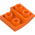 LEGO Orange Pente 2 x 2 x 0.7 Incurvé Inversé (32803)